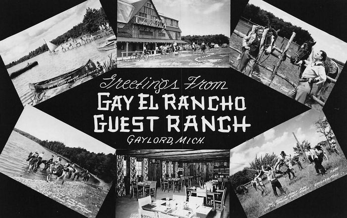Sojourn Lakeside Resort (Gay El Rancho Ranch, El Rancho Stevens Ranch) - Vintage Postcard (newer photo)